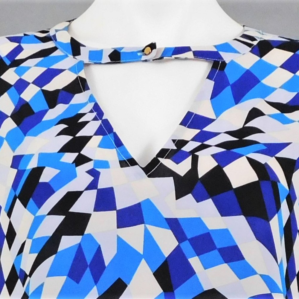 Milano Women Shirt Blue Black S - Picture 2 of 5